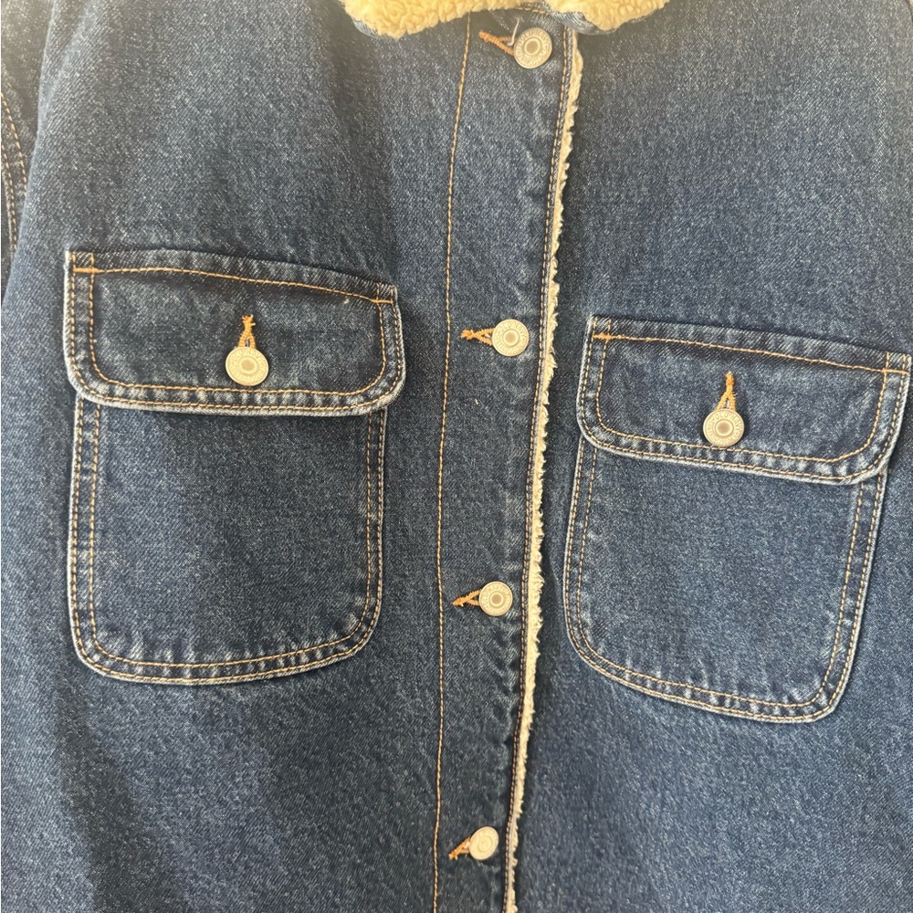 Old Navy Cream Shearling Jacket